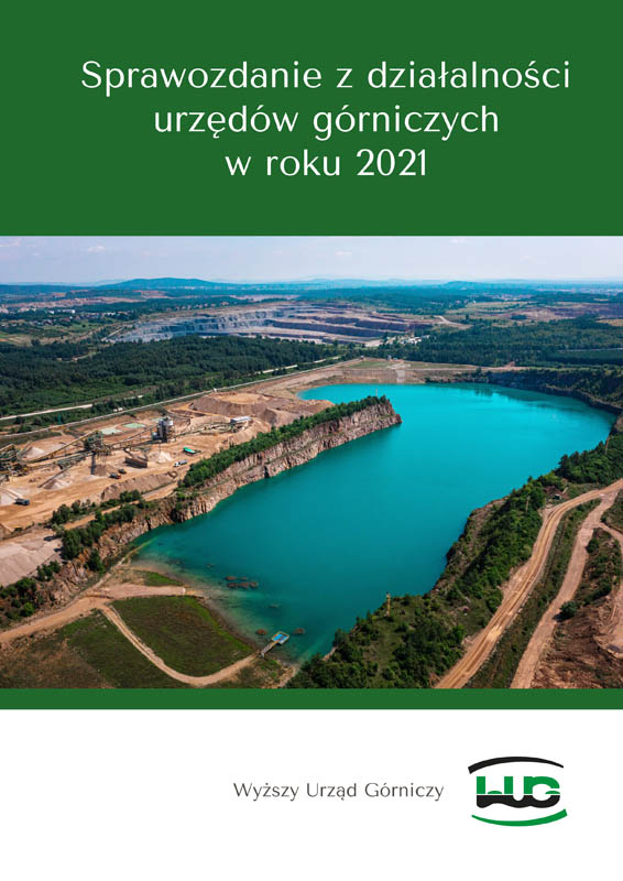Strona tytułowa Sprawozdania z działalności urzędów górniczych w roku 2021