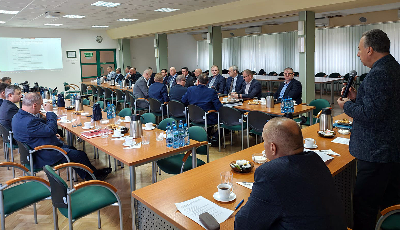 Spotkanie z kierownikami działów energomechanicznych zakładów górniczych. Spotkanie z kierownikami działów energomechanicznych zakładów górniczych.