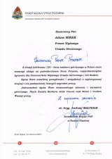 Listy gratulacyjne otrzymane z okazji 100-lecia nadzoru górniczego w Polsce (5)