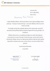 Listy gratulacyjne otrzymane z okazji 100-lecia nadzoru górniczego w Polsce (11)