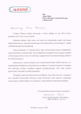 Listy gratulacyjne otrzymane z okazji 100-lecia nadzoru górniczego w Polsce (10)