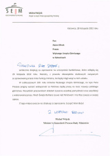 Listy okolicznościowe otrzymane z okazji Barbórki (12)
