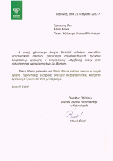 Listy okolicznościowe otrzymane z okazji Barbórki (9)