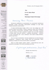 Listy okolicznościowe otrzymane z okazji Barbórki (1)