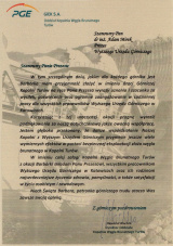 Listy okolicznościowe otrzymane z okazji Barbórki (3)