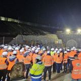 Przebicie przez tarczę TMB „Kinga” tunelu ewakuacyjnego między miejscowościami Męcina i Mordarka (1)