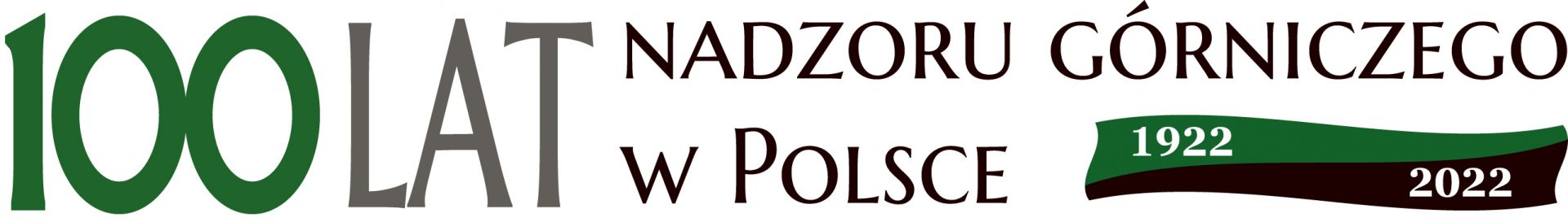 logo 100-lecia nadzoru górniczego w Polsce